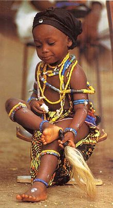 this is an image of akan child